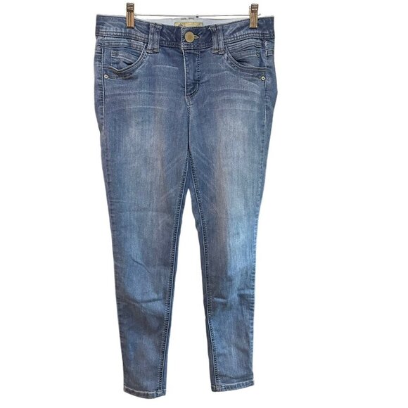 Democracy "Ab" Technology Jegging Skinny‎ Ankle Denim Blue Jeans Women's Size 6 - Picture 1 of 6
